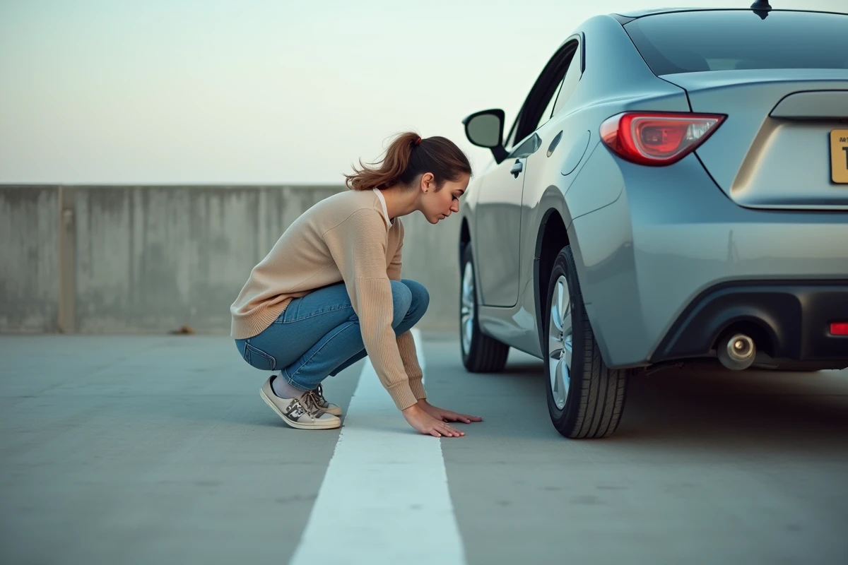 Jeune femme contrôlant l