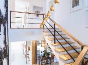 brown staircase